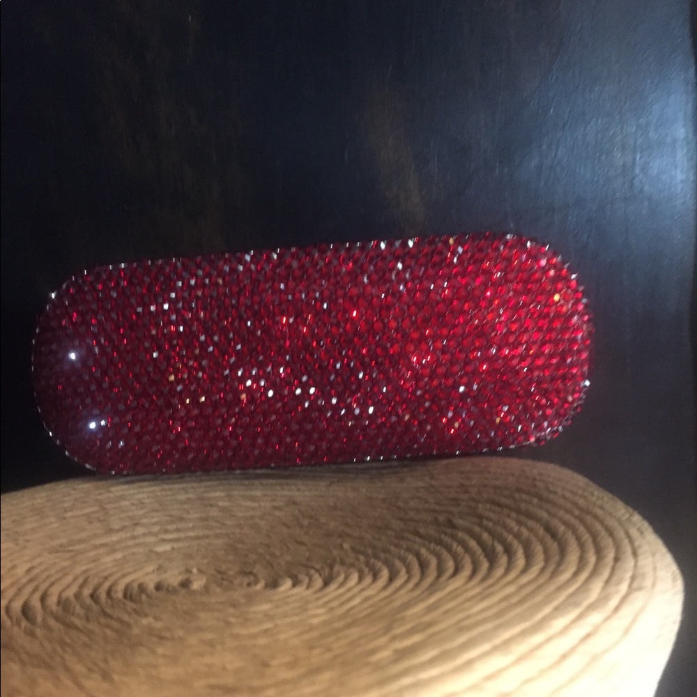 Ruby Red Crystal Eyeglass Case. - image 3